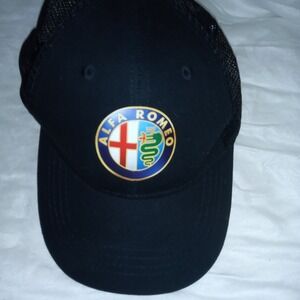 Vintage Alfa Romeo Cap Hat Logo 80s 1980s Blue Italy Car Alfaromeo Collector